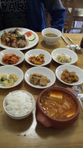 불고기덮밥과 김치찌게